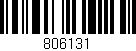 Código de barras (EAN, GTIN, SKU, ISBN): '806131'