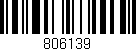 Código de barras (EAN, GTIN, SKU, ISBN): '806139'
