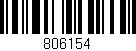 Código de barras (EAN, GTIN, SKU, ISBN): '806154'