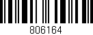 Código de barras (EAN, GTIN, SKU, ISBN): '806164'