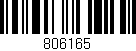 Código de barras (EAN, GTIN, SKU, ISBN): '806165'