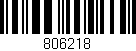 Código de barras (EAN, GTIN, SKU, ISBN): '806218'