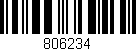 Código de barras (EAN, GTIN, SKU, ISBN): '806234'