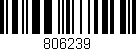 Código de barras (EAN, GTIN, SKU, ISBN): '806239'