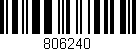 Código de barras (EAN, GTIN, SKU, ISBN): '806240'