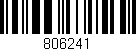 Código de barras (EAN, GTIN, SKU, ISBN): '806241'