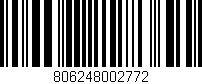 Código de barras (EAN, GTIN, SKU, ISBN): '806248002772'