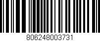 Código de barras (EAN, GTIN, SKU, ISBN): '806248003731'