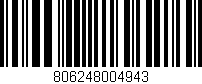 Código de barras (EAN, GTIN, SKU, ISBN): '806248004943'