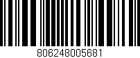 Código de barras (EAN, GTIN, SKU, ISBN): '806248005681'