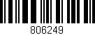 Código de barras (EAN, GTIN, SKU, ISBN): '806249'