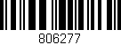 Código de barras (EAN, GTIN, SKU, ISBN): '806277'