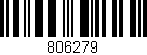 Código de barras (EAN, GTIN, SKU, ISBN): '806279'