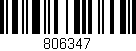 Código de barras (EAN, GTIN, SKU, ISBN): '806347'
