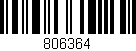 Código de barras (EAN, GTIN, SKU, ISBN): '806364'