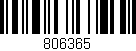 Código de barras (EAN, GTIN, SKU, ISBN): '806365'