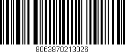 Código de barras (EAN, GTIN, SKU, ISBN): '8063870213026'