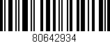 Código de barras (EAN, GTIN, SKU, ISBN): '80642934'