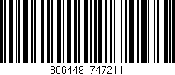Código de barras (EAN, GTIN, SKU, ISBN): '8064491747211'