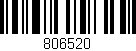 Código de barras (EAN, GTIN, SKU, ISBN): '806520'