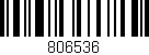 Código de barras (EAN, GTIN, SKU, ISBN): '806536'