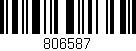 Código de barras (EAN, GTIN, SKU, ISBN): '806587'