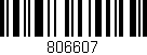 Código de barras (EAN, GTIN, SKU, ISBN): '806607'