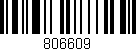 Código de barras (EAN, GTIN, SKU, ISBN): '806609'