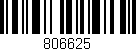 Código de barras (EAN, GTIN, SKU, ISBN): '806625'
