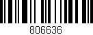 Código de barras (EAN, GTIN, SKU, ISBN): '806636'