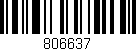 Código de barras (EAN, GTIN, SKU, ISBN): '806637'