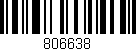 Código de barras (EAN, GTIN, SKU, ISBN): '806638'