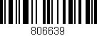 Código de barras (EAN, GTIN, SKU, ISBN): '806639'