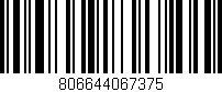 Código de barras (EAN, GTIN, SKU, ISBN): '806644067375'