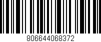 Código de barras (EAN, GTIN, SKU, ISBN): '806644068372'