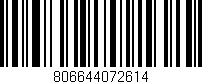 Código de barras (EAN, GTIN, SKU, ISBN): '806644072614'