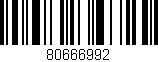 Código de barras (EAN, GTIN, SKU, ISBN): '80666992'