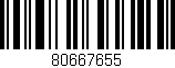 Código de barras (EAN, GTIN, SKU, ISBN): '80667655'