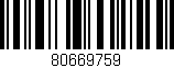 Código de barras (EAN, GTIN, SKU, ISBN): '80669759'