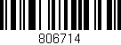 Código de barras (EAN, GTIN, SKU, ISBN): '806714'