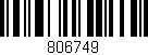 Código de barras (EAN, GTIN, SKU, ISBN): '806749'