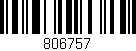 Código de barras (EAN, GTIN, SKU, ISBN): '806757'