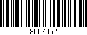 Código de barras (EAN, GTIN, SKU, ISBN): '8067952'