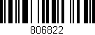 Código de barras (EAN, GTIN, SKU, ISBN): '806822'