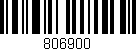 Código de barras (EAN, GTIN, SKU, ISBN): '806900'
