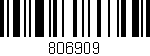 Código de barras (EAN, GTIN, SKU, ISBN): '806909'
