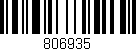 Código de barras (EAN, GTIN, SKU, ISBN): '806935'