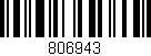 Código de barras (EAN, GTIN, SKU, ISBN): '806943'
