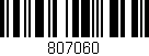 Código de barras (EAN, GTIN, SKU, ISBN): '807060'