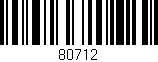 Código de barras (EAN, GTIN, SKU, ISBN): '80712'